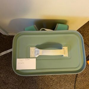 Brand new bright blue yeti soft cooler